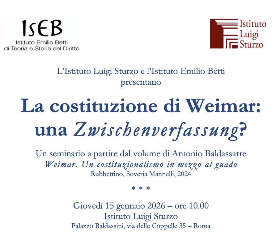 La costituzione di Weimar: una Zwischenverfassung?